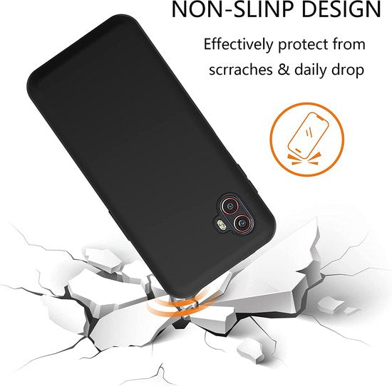 Samsung Galaxy XCover 6 Pro Hoesje - Zwart - Siliconen Back Cover