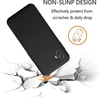 Samsung Galaxy XCover 6 Pro Hoesje - Zwart - Siliconen Back Cover