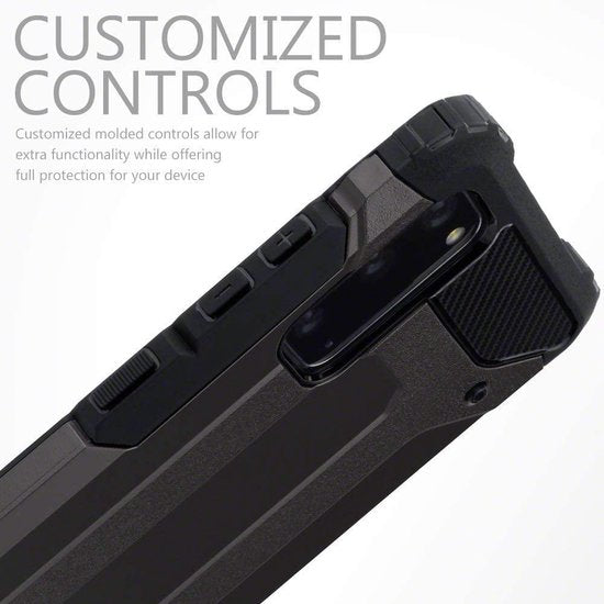 Samsung Galaxy S20 Hoesje - Zwart - Armor Back Cover
