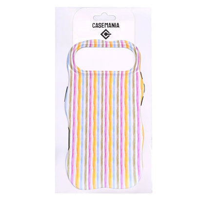 Apple iPhone Air Hoesje - Regenboog - Wave Edge Back Cover