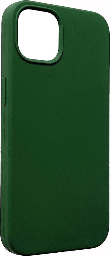 iPhone 13 Hoesje - Donker Groen - Liquid Siliconen Back Cover