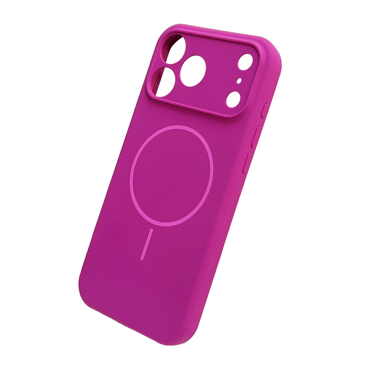 Apple iPhone 17 Pro Max Case - Magenta - Liquid Silicone MagSafe Back Cover