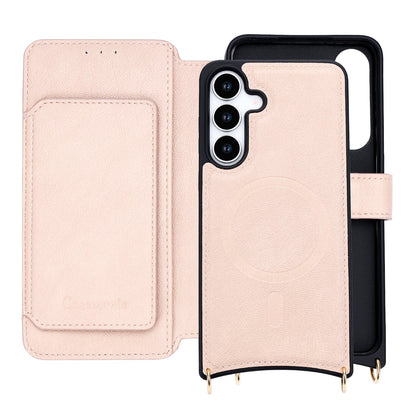 Samsung Galaxy S25 FE Hoesje - Roze - CM Amsterdam Back Cover met Telefoonkoord