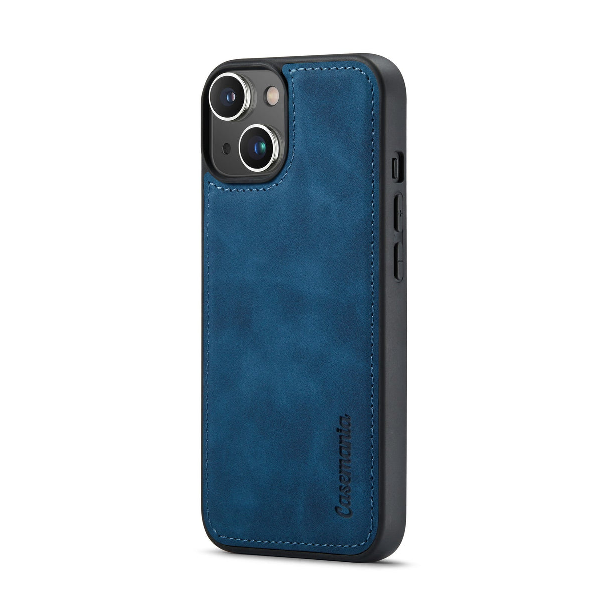 iPhone 15 Hoesje - Navy Blue - 2 in 1 Bookcase