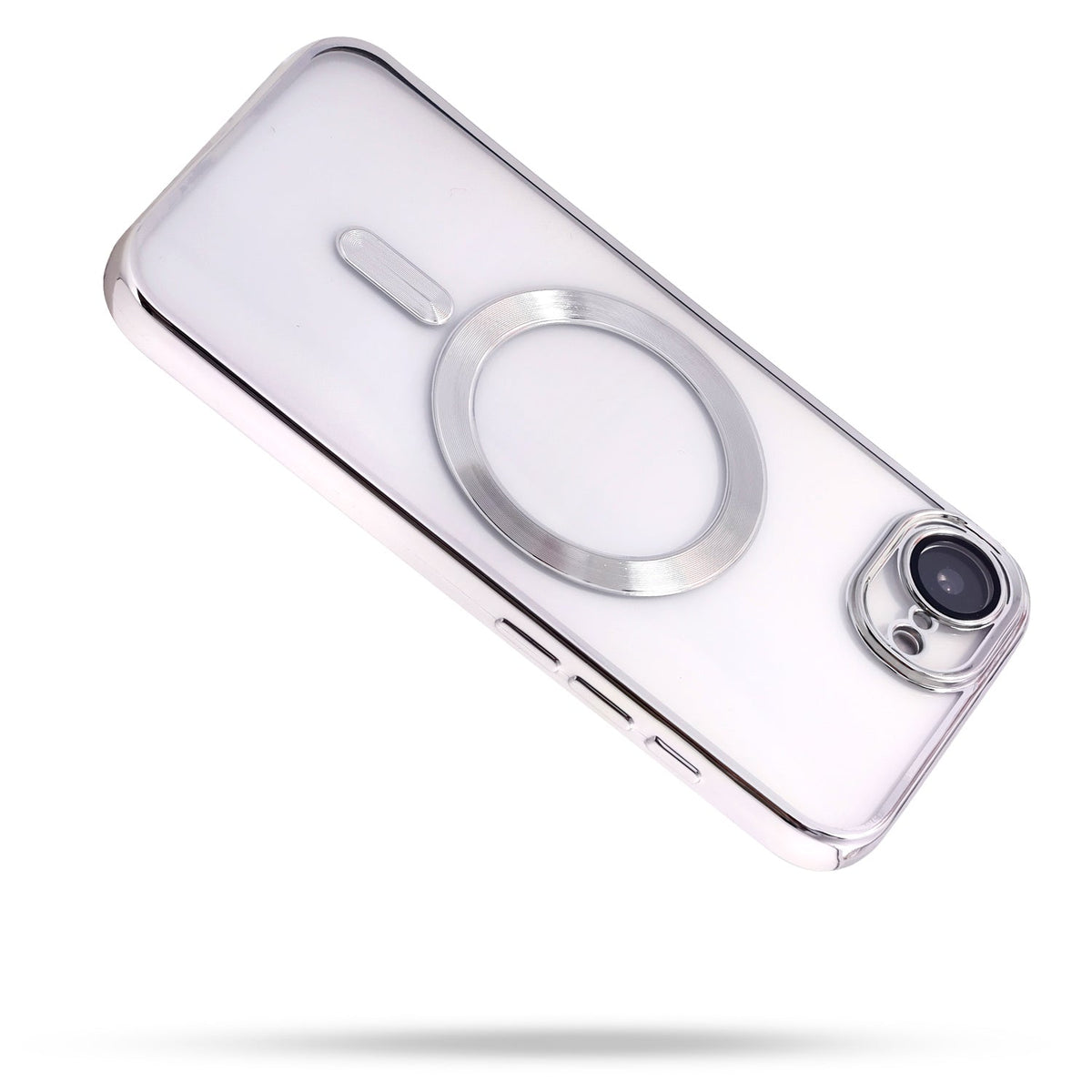 Apple iPhone 16e Hoesje - Zilver - Siliconen MagSafe Back Cover