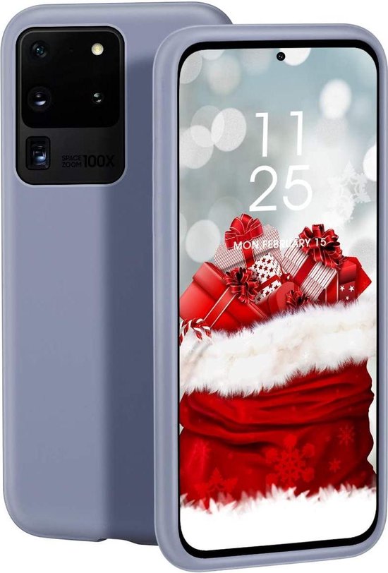 Samsung Galaxy S20 Ultra Hoesje - Paars - Siliconen Back Cover