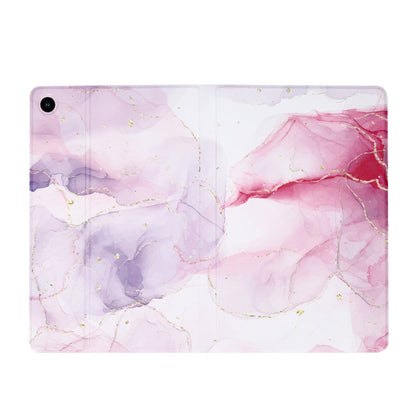 Samsung Galaxy Tab A11 Plus Tablethoes - Marmer Roze - Smart Cover