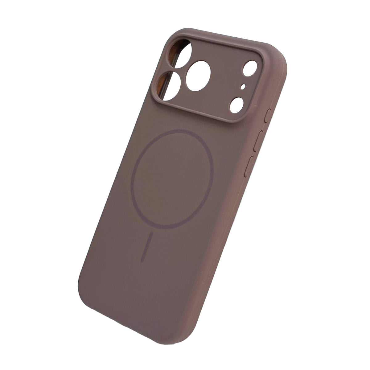 Apple iPhone 18 Pro Max Hoesje - Bruin - Zachte Liquid Siliconen MagSafe Back Cover