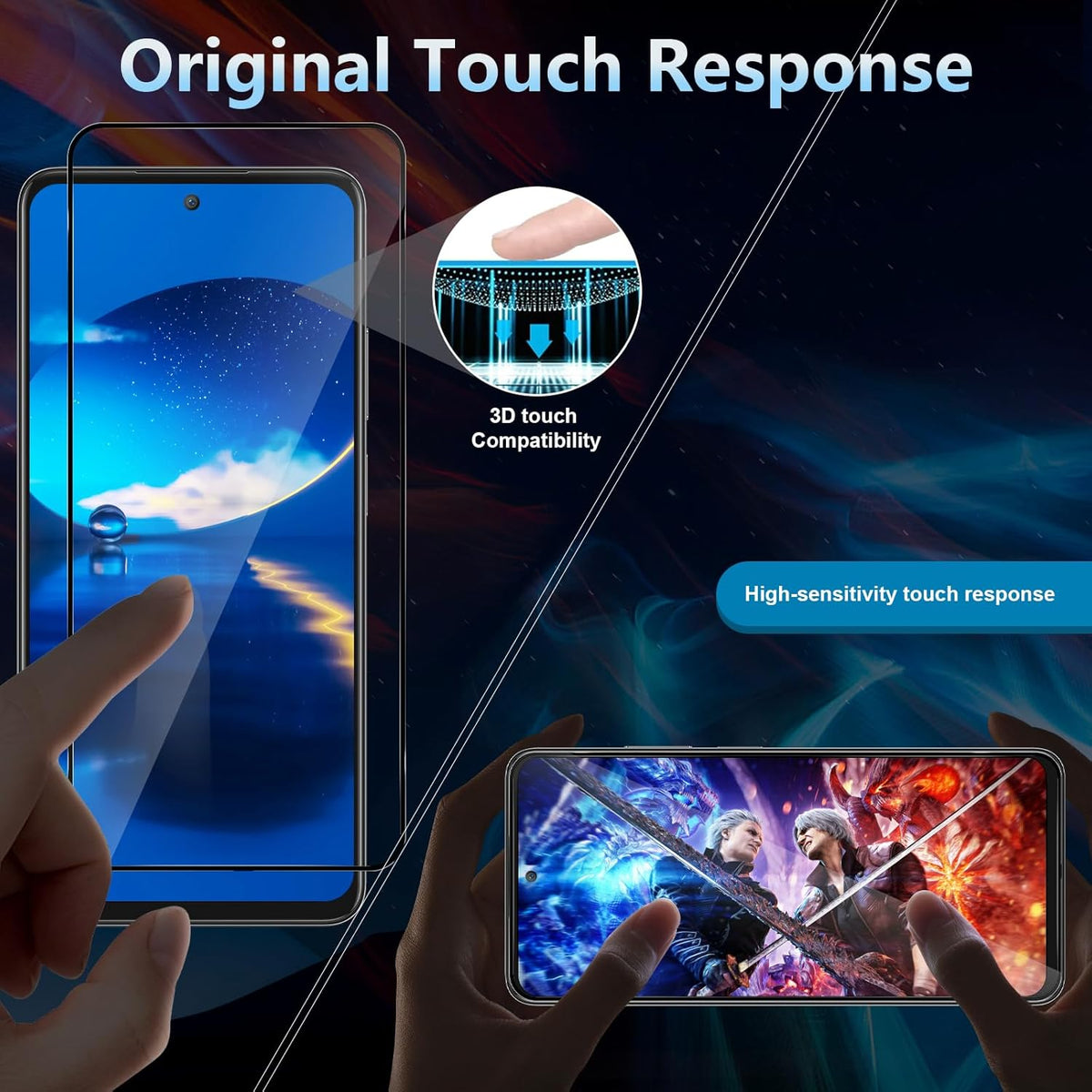 Oppo A80 Schutzfolie - Full Cover - 2 Stück