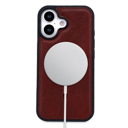 iPhone 14 Hoesje - Burgundy Red - 2 in 1 Lederlook Bookcase