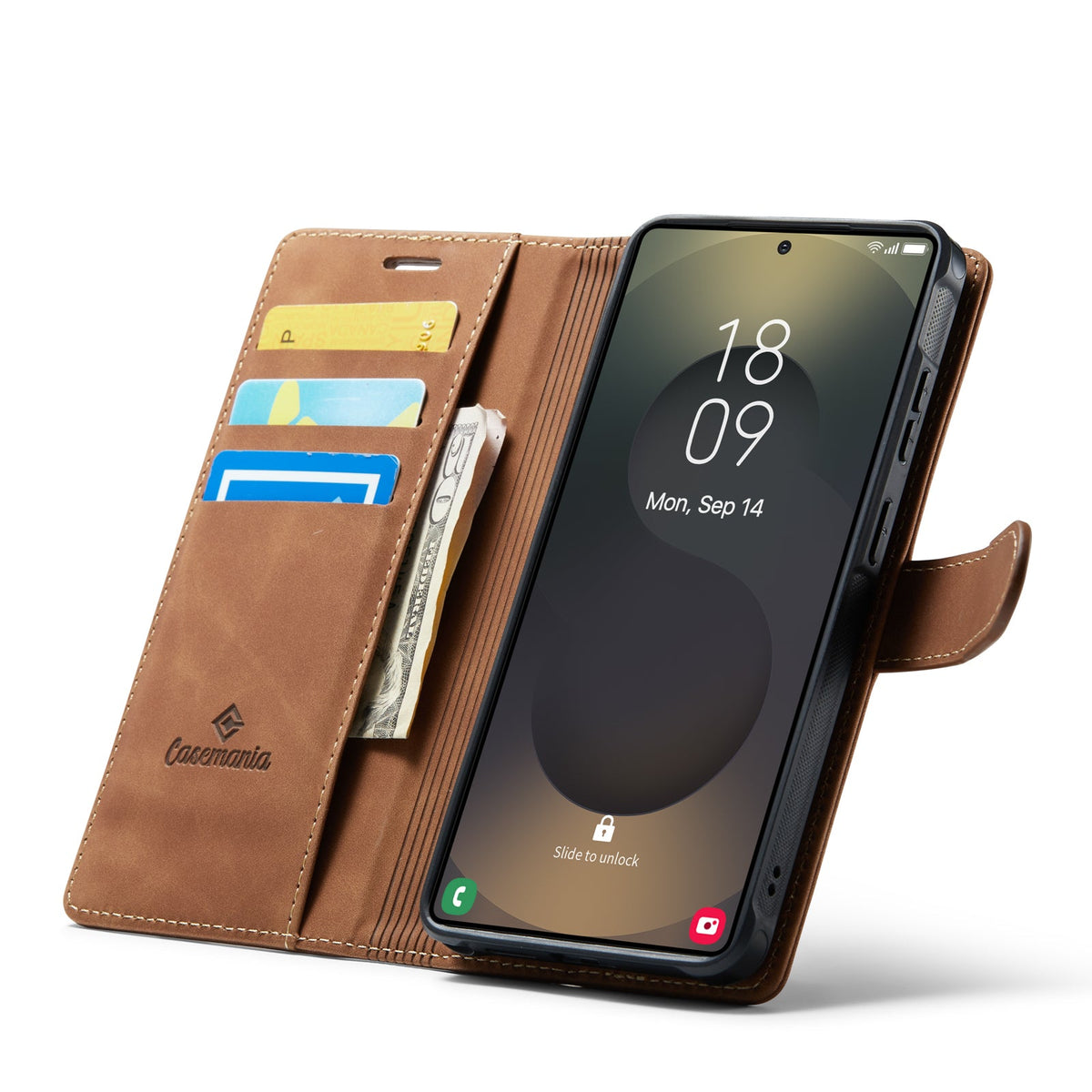 Samsung Galaxy S26 Ultra Hoesje - Sienna Brown - 2 in 1 MagSafe Bookcase