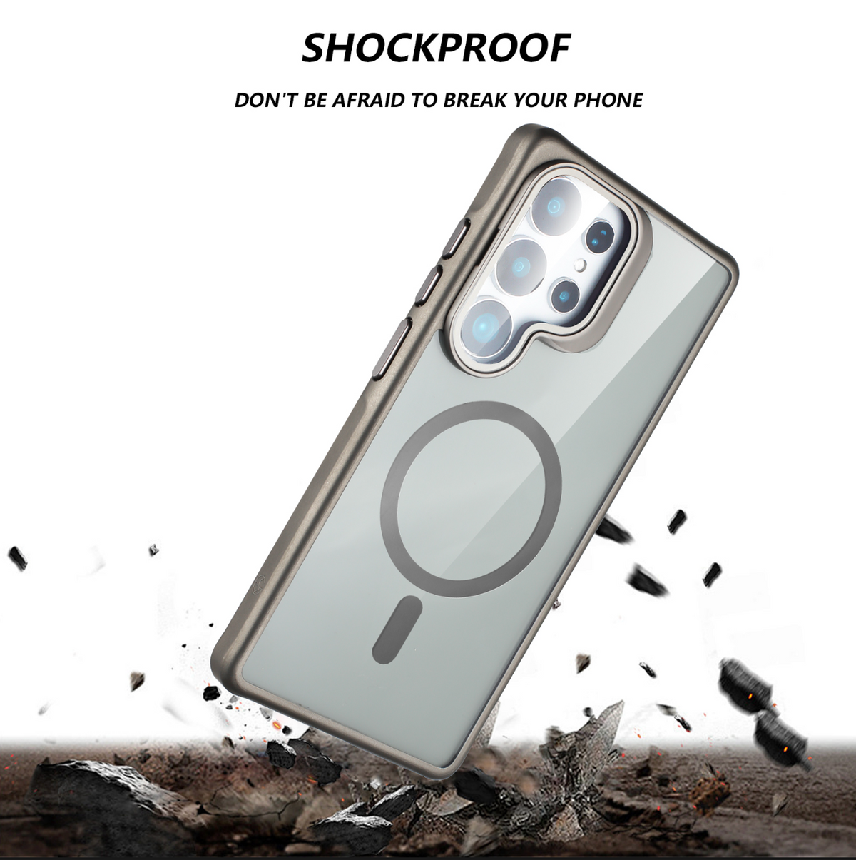 Samsung Galaxy S26 Ultra Hoesje - Wijn Rood - Bumper Matte MagSafe Back Cover met Camera Kickstand