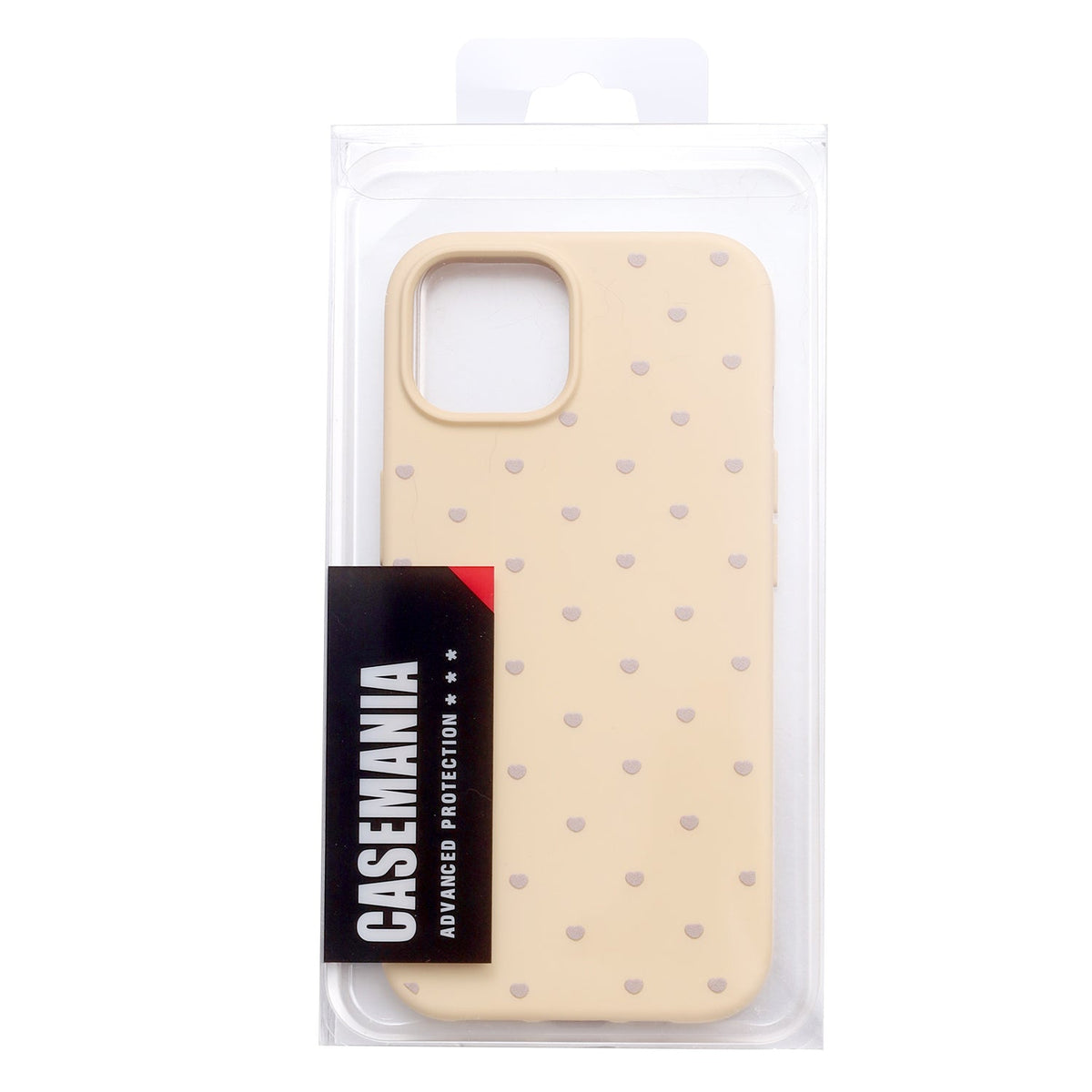 iPhone 11 Hoesje - Geel - Hartjes Back Cover