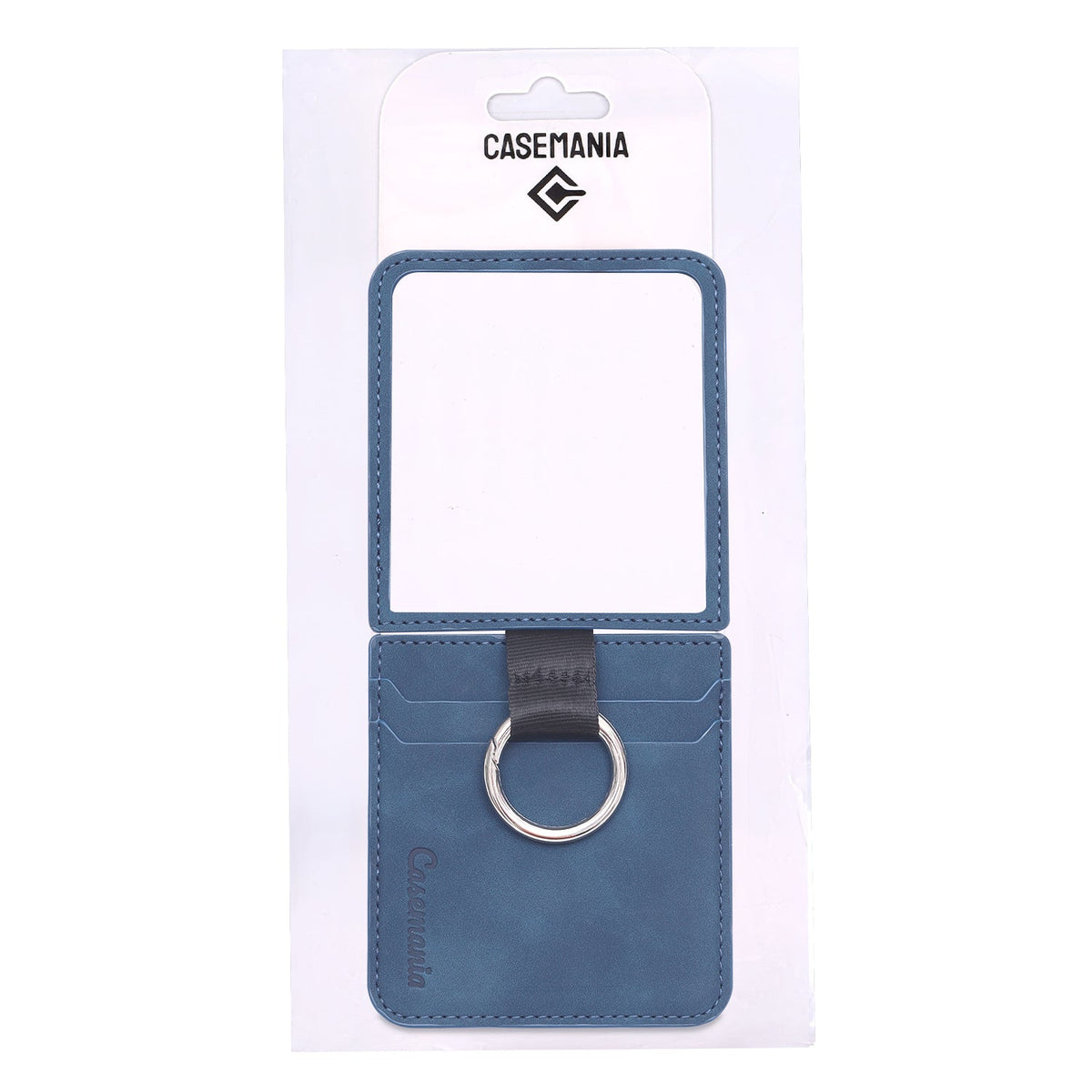 Samsung Galaxy Z Flip 7 Hoesje - Navy Blue - Ring Kickstand Back Cover
