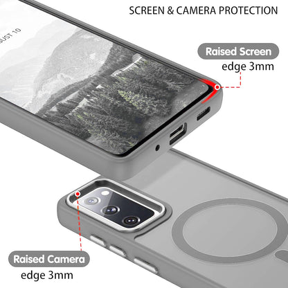 Samsung Galaxy S20 FE Hoesje - Grijs - Matte Armor MagSafe Back Cover