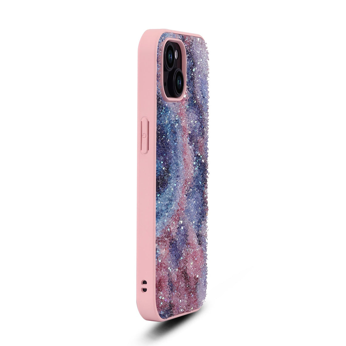 Apple iPhone 12 Hoesje - Nova - Diamant Marmer Glitter Back Cover