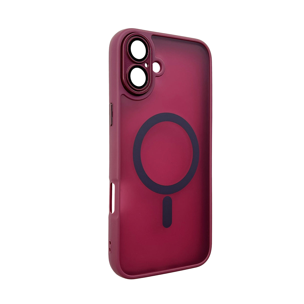 Apple iPhone 16 Hoesje - Bordeaux - Matte Armor MagSafe Back Cover