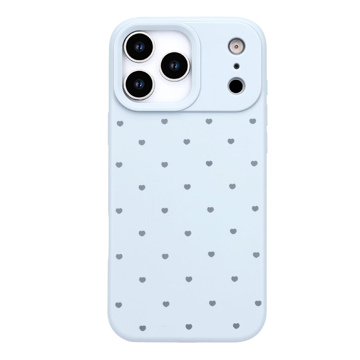 Apple iPhone 18 Pro Hoesje - Blauw - Hartjes Back Cover