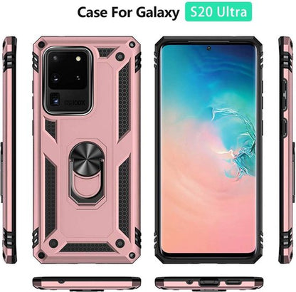 Samsung Galaxy S20 Ultra Hoesje - Roségoud - Armor Kickstand Back Cover