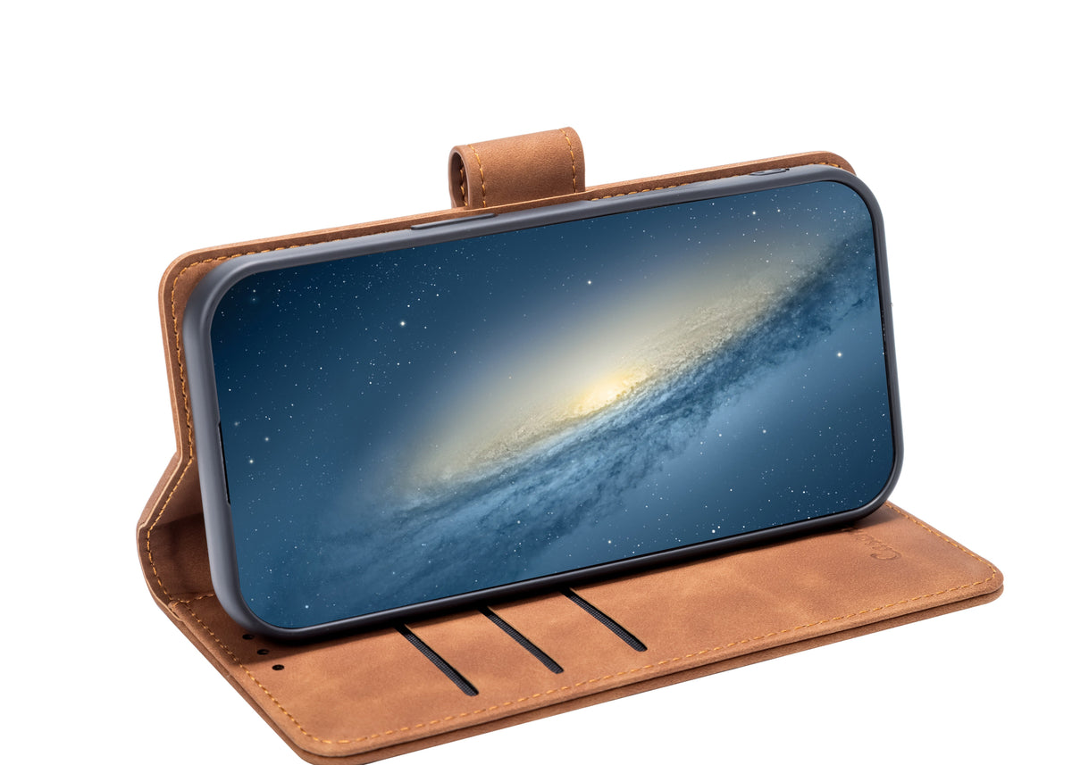 Apple iPhone 17 Pro Hoesje - Sienna Brown - 2 in 1 MagSafe Bookcase