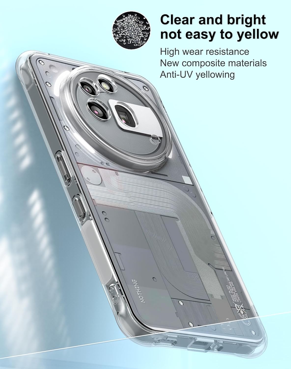 Nothing Phone 3a Pro Hoesje - Transparant - Anti-Shock Back Cover
