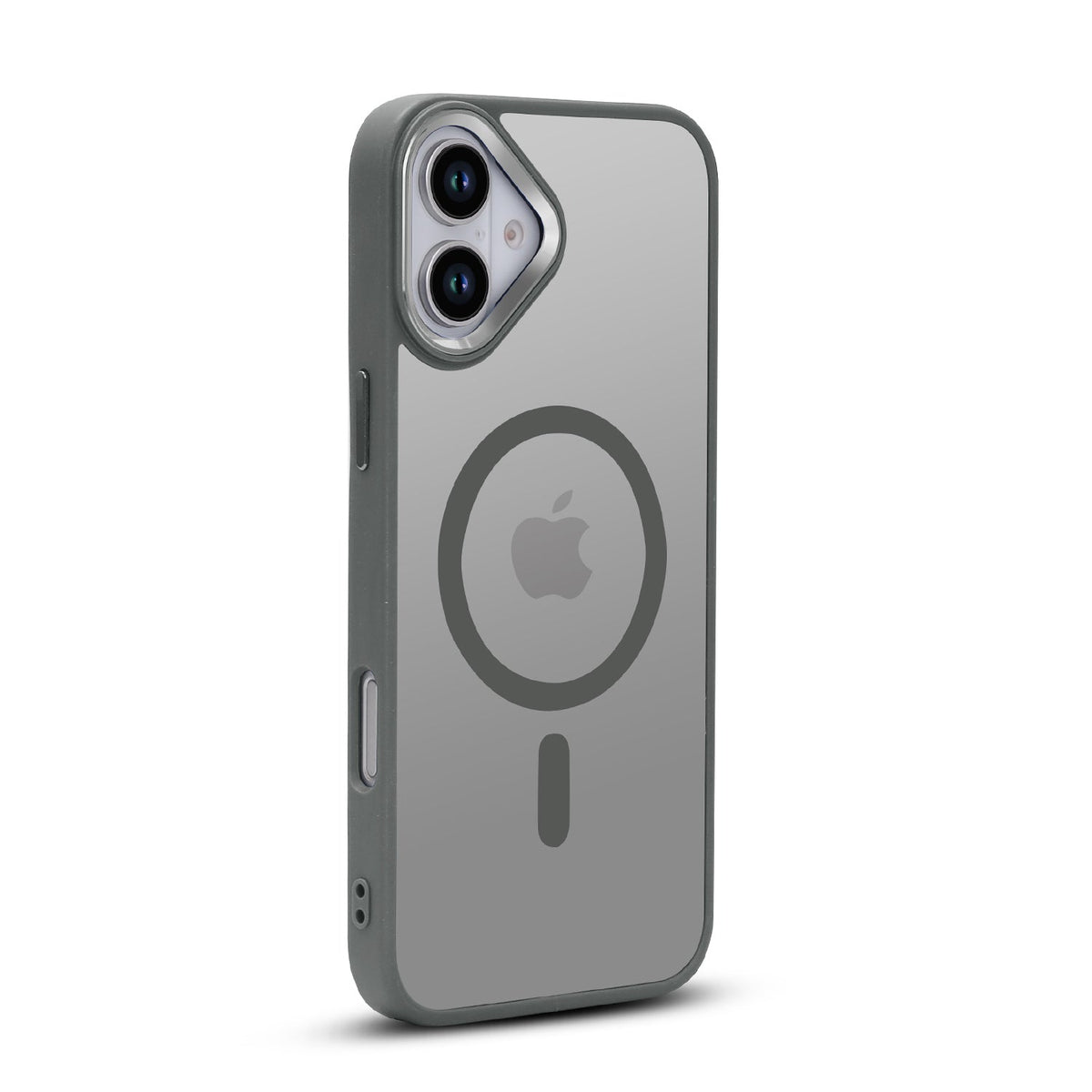 Apple iPhone 16 Hülle - Grau - Bumper-MagSafe-Backcover