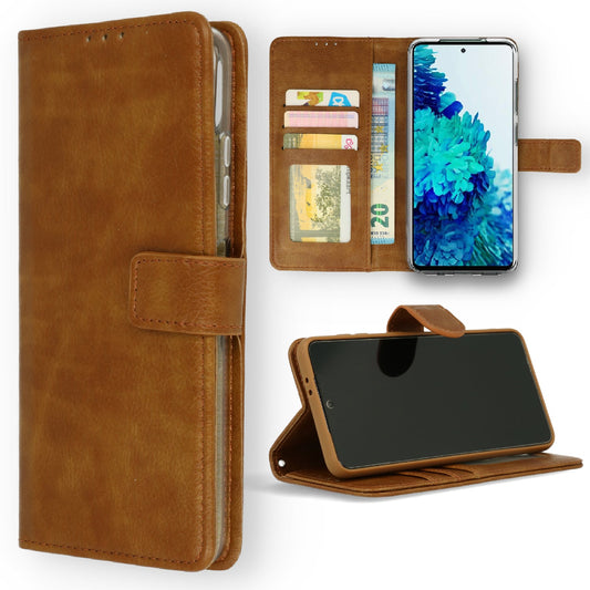 Oppo A17 Hoesje - Brown - Bookcase