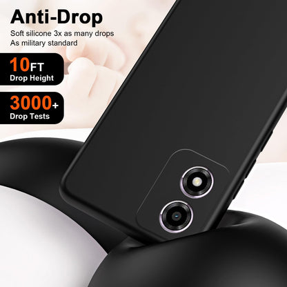 Motorola Moto E14 Hoesje - Zwart - Siliconen Back Cover