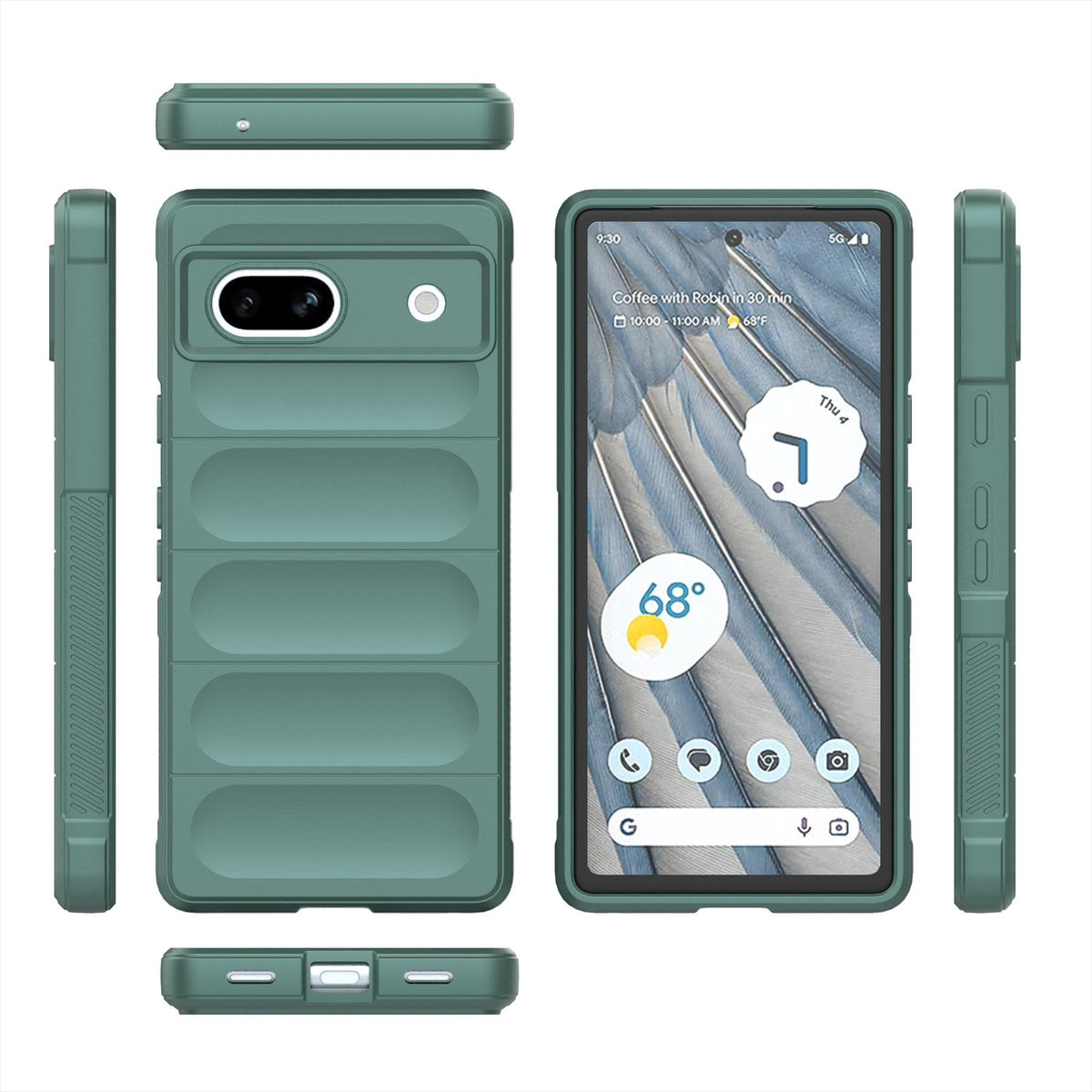 Google Pixel 7A Hoesje - Groen - Siliconen Back Cover