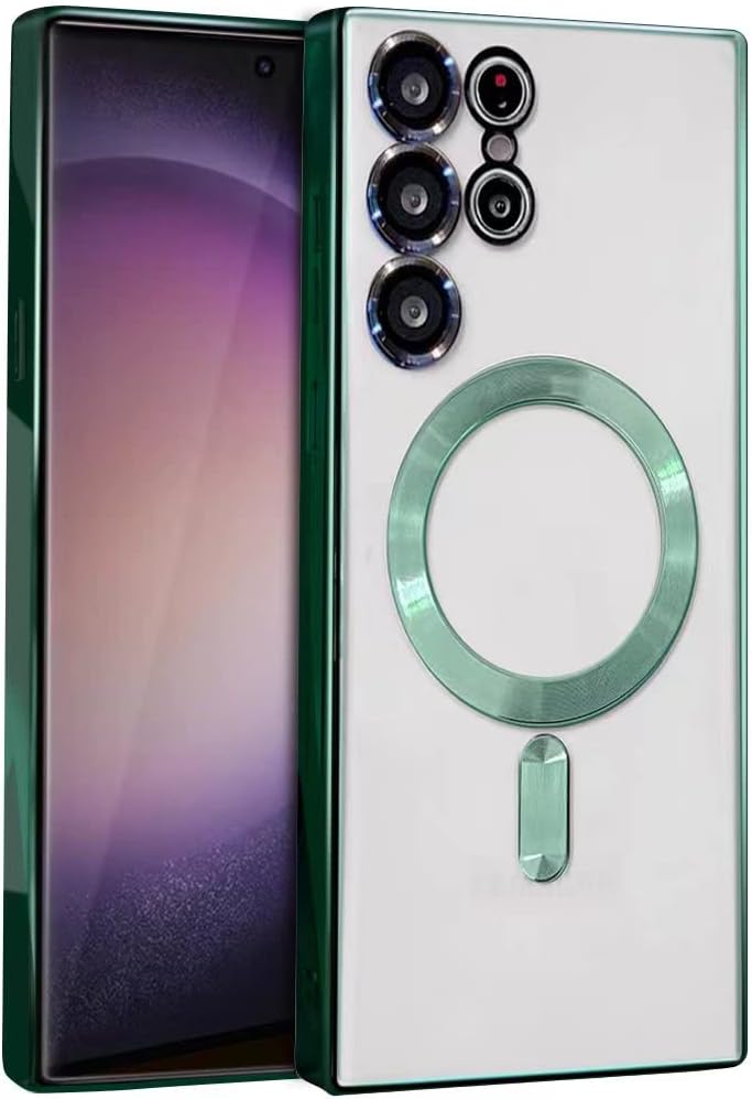 Samsung Galaxy S24 Ultra Case - Green - Silicone MagSafe Back Cover