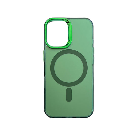 Apple iPhone 16 Hoesje - Groen - Fusion Armor MagSafe Back Cover