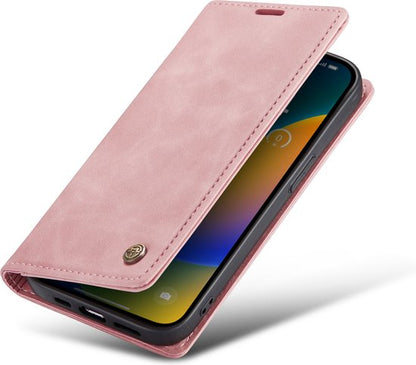 Apple iPhone 14 Pro Max Hoesje - Pale Pink - Dunne Bookcase