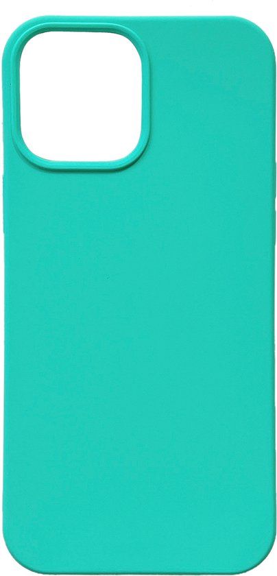 iPhone 13 Pro Max Hoesje - Turquoise - Matte Siliconen Back Cover