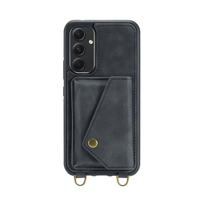 Samsung Galaxy S23 Plus Hoesje - Charcoal Gray - Luxe Back Cover met Telefoonkoord