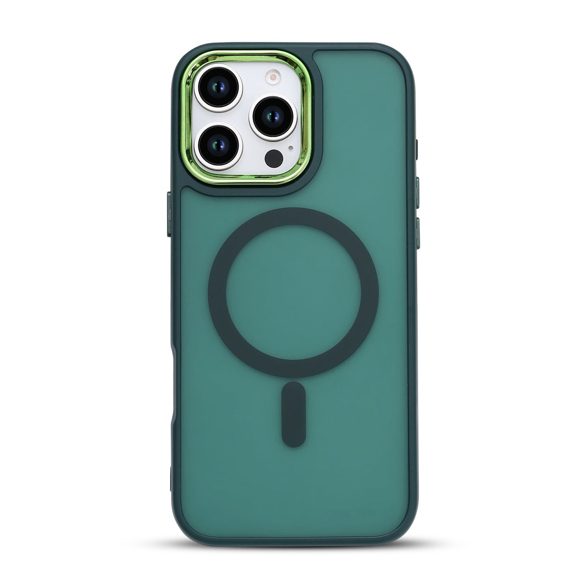 Apple iPhone 16 Pro Max Hoesje - Groen - Matte Armor MagSafe Back Cover
