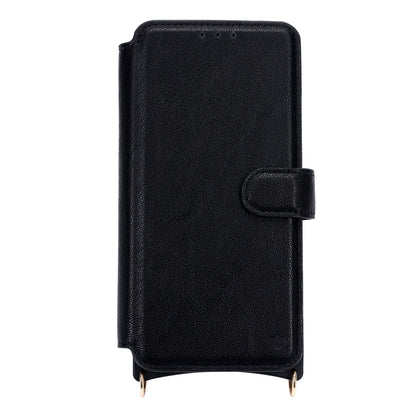 Samsung Galaxy S26 FE Hoesje - Zwart - 'Amsterdam' Magnetische Wallet Case met Pasjeshouders en
