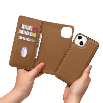 Apple iPhone SE (2022) Hoesje - Bruin - 2 in 1 Bookcase