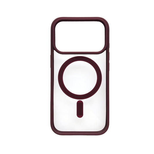 Apple iPhone 17 Pro Hülle - Burgundy - Bumper-MagSafe-Backcover