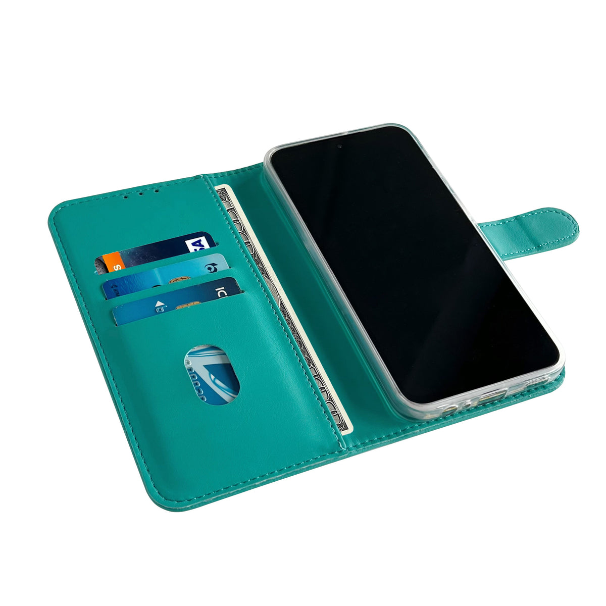 Samsung Galaxy A55 Hoesje - Turquoise - Bookcase