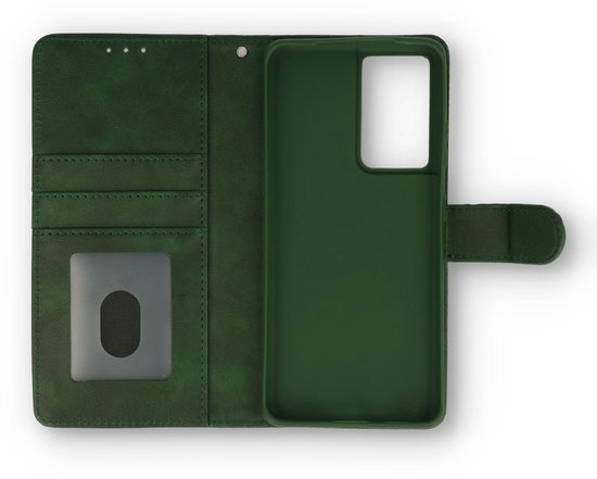 Samsung Galaxy S21 Ultra Hoesje - Groen - Luxe Bookcase