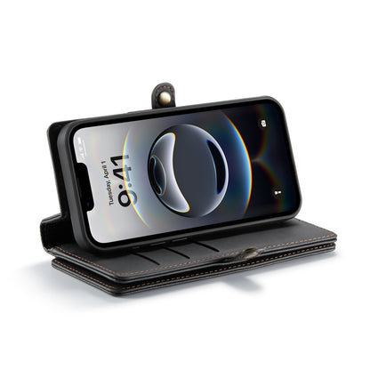 Apple iPhone 18 Pro Hoesje - Charcoal Gray - Luxe 2 in 1 Bookcase met 10 Kaart Vakken en Polskoord