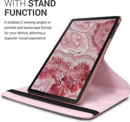 Samsung Galaxy Tab A7 Lite Tablet Case - Rose Gold - Rotating Folio Case