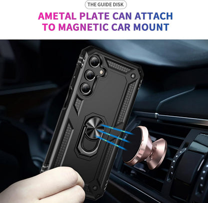 Samsung Galaxy A36 Case - Black - Armor Kickstand Back Cover
