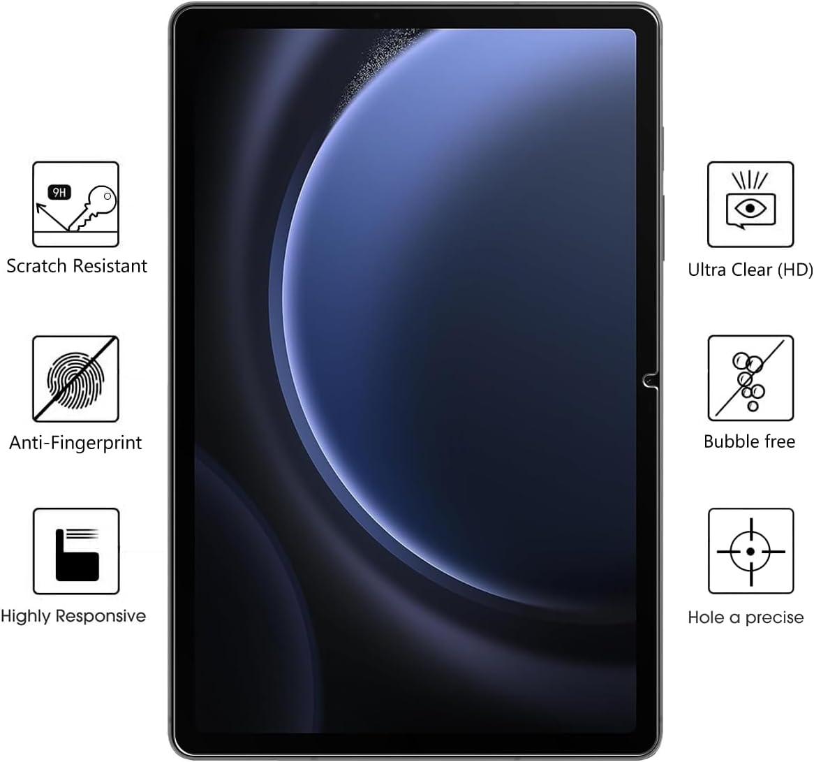 Samsung Galaxy Tab S9 FE / S9 Screenprotector - Full Cover - 2 Stuks