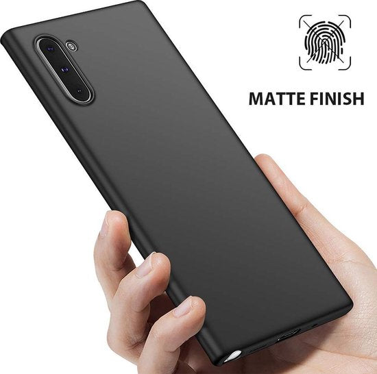 Samsung Galaxy Note 10 Hoesje - Siliconen Back Cover - Zwart Back Cover