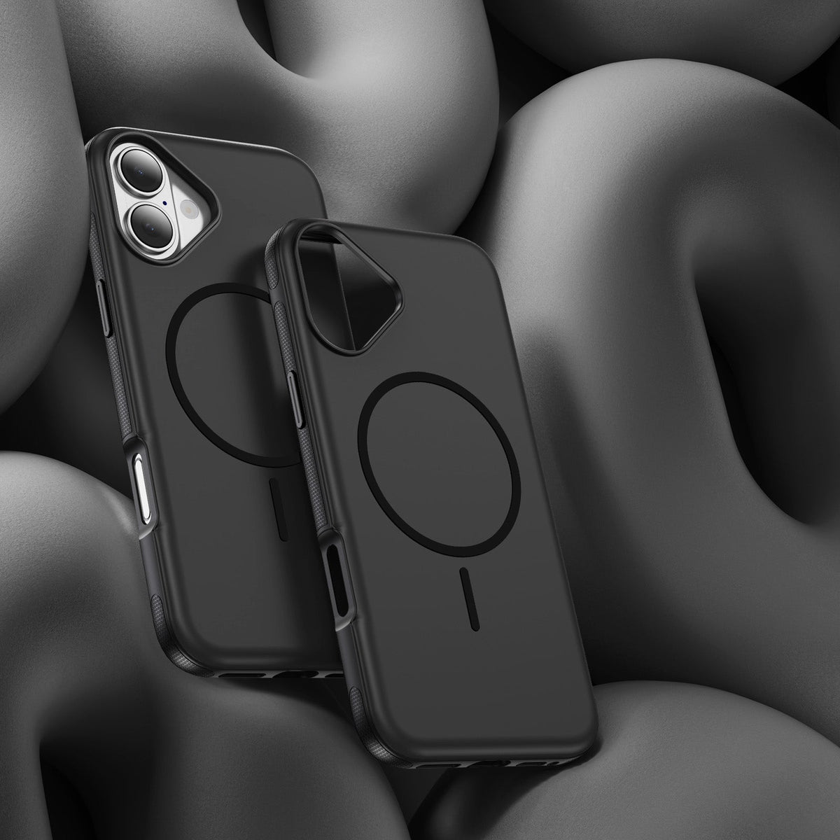 Apple iPhone 17 Hoesje - Zwart - Magnetische Liquid Siliconen MagSafe Back Cover