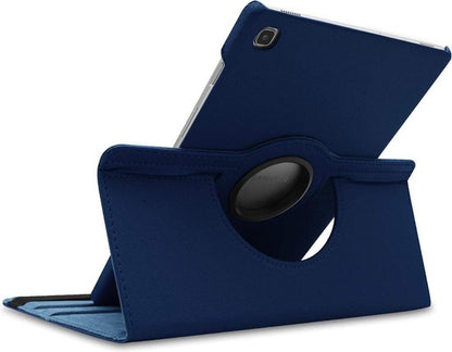 Samsung Galaxy Tab A7 (2020) Tablethoes - Donker Blauw - Draaibare Bookcase