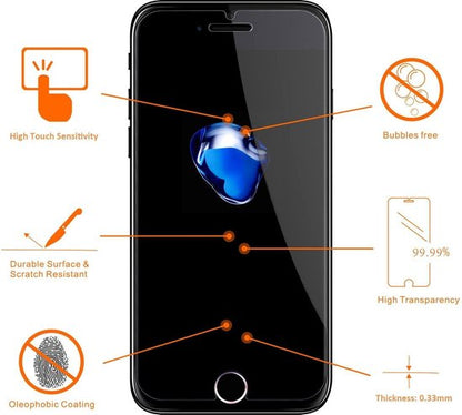 Apple iPhone SE (2020) Screenprotector - Tempered Glass - 2 Stuks