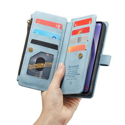 Samsung Galaxy S25 Plus Hoesje - Aqua Blue - Luxe Bookcase met Rits
