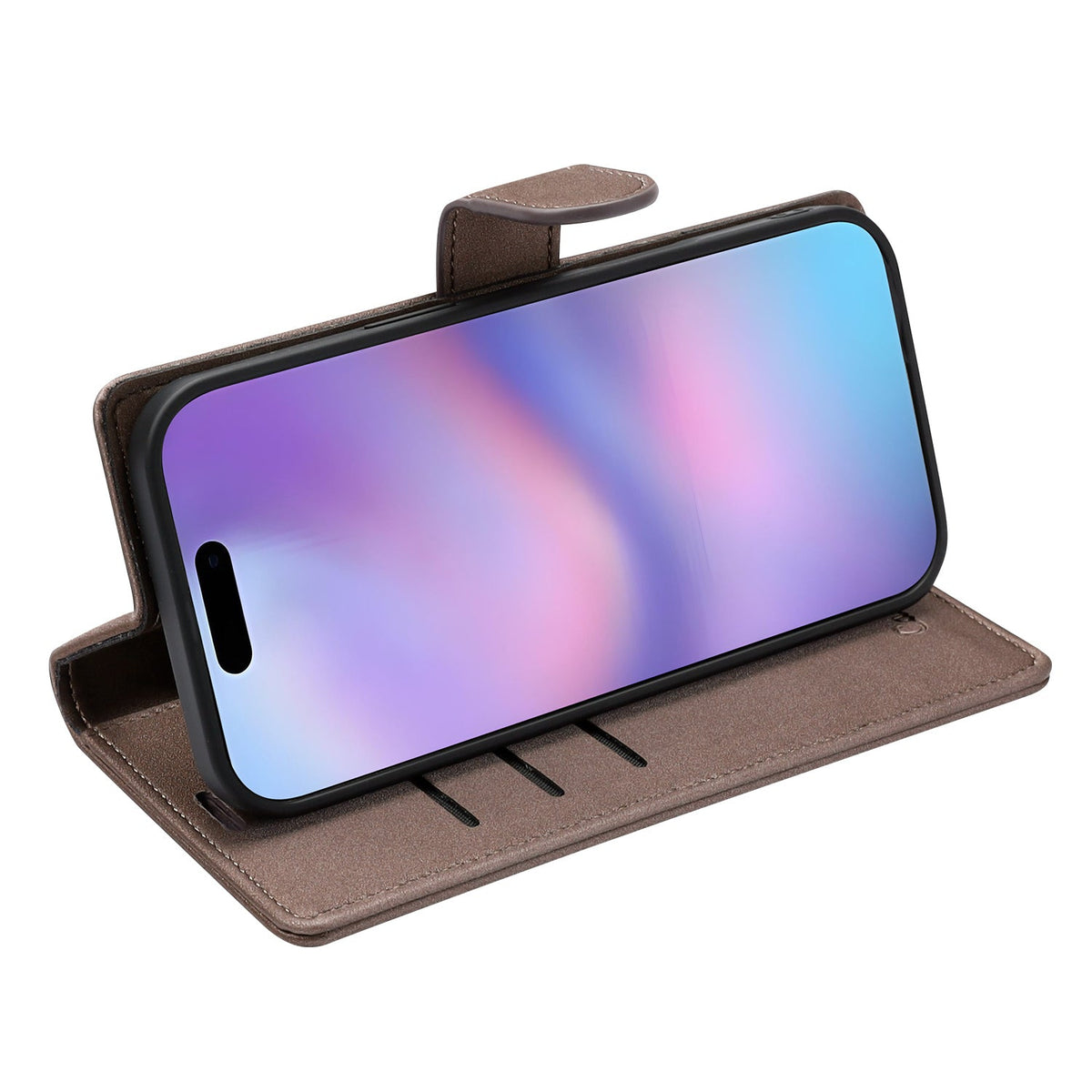 Apple iPhone Air Case - Mocha Brown - 2-in-1 Velvet Wallet Case